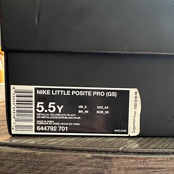 Nike Metallic Gold and Black High-Tops - Picture 2 of 5